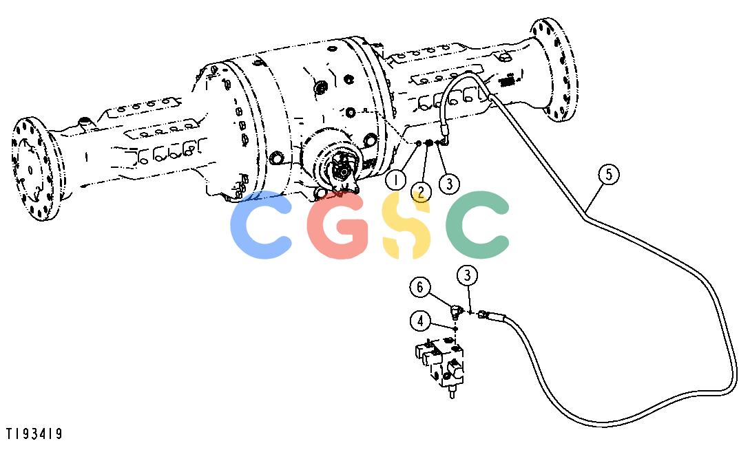 约翰迪尔零件查询RE160299 - AXLE Front Differential Lock LinesEPC John Deere online