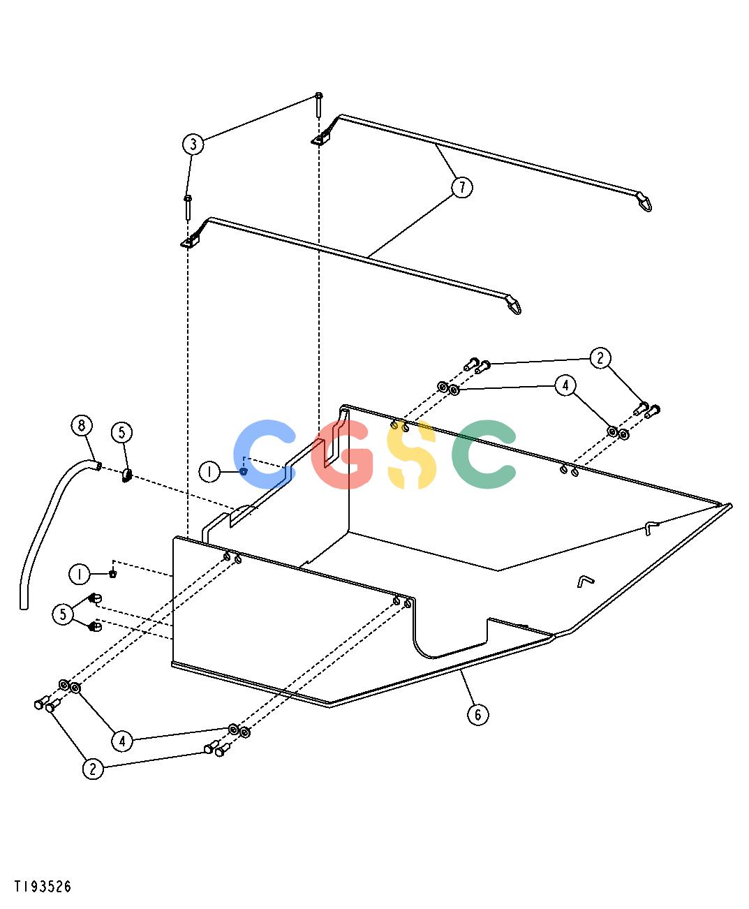 约翰迪尔零件查询RE160299 - AXLE Fuel Tank Bottom GuardEPC John Deere online