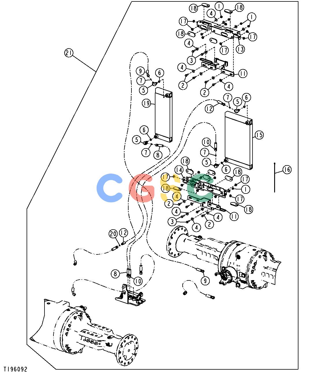 约翰迪尔零件查询RE160299 - AXLE FIELD INSTALLED AXLE COOLERS AND HOSESEPC John Deere online