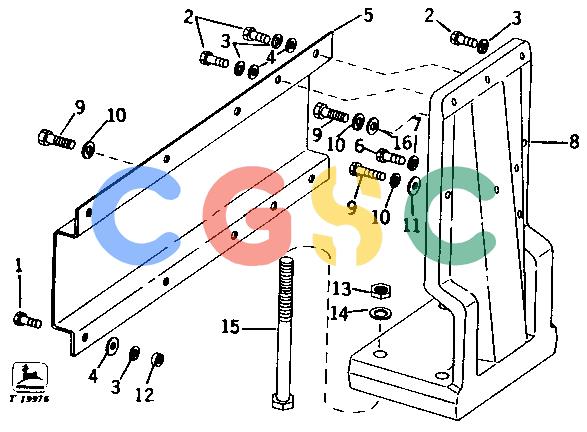 约翰迪尔零件查询410 - BACKHOE, LOADER FENDER SUPPORT AND STIFFENER (USE WITH RIGID MOUNT PLATFORM) [02C13]EPC John Deere online