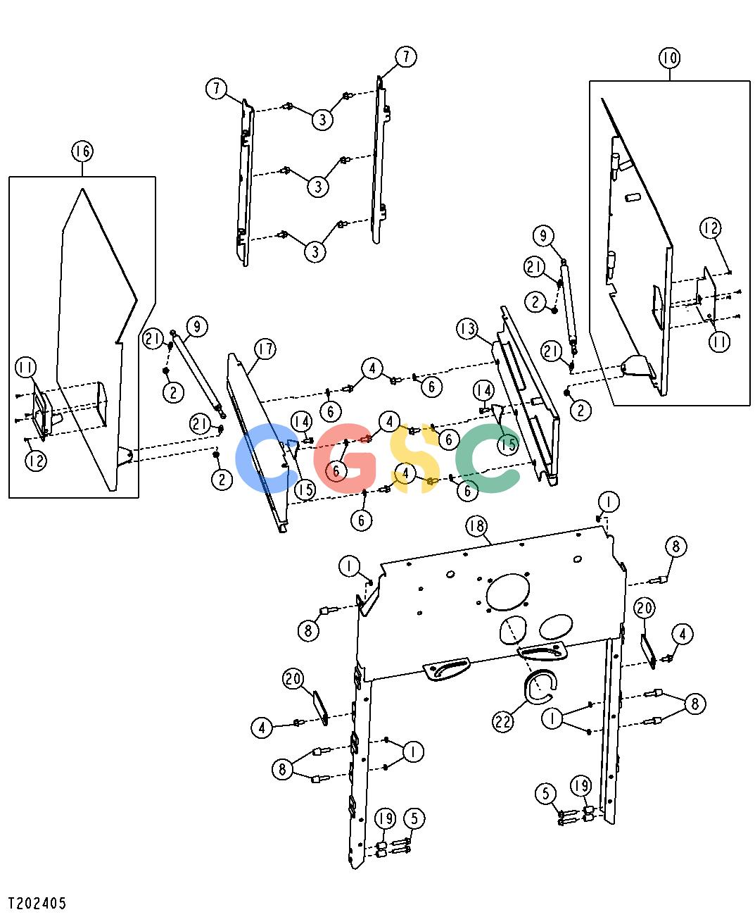 约翰迪尔零件查询RE160299 - AXLE Engine Side ShieldsEPC John Deere online