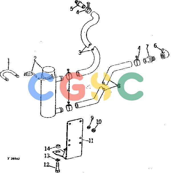 约翰迪尔零件查询310 - BACKHOE, LOADER ENGINE COOLANT HEATER [01C20]EPC John Deere online