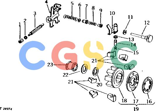 约翰迪尔零件查询410 - BACKHOE, LOADER FUEL INJECTION PUMP GOVERNOR (ROOSA-MASTER NO. JDB431AL2410 OR JDB431MD2800) [01E09]EPC John Deere online