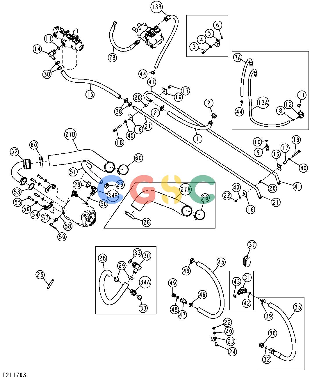 约翰迪尔零件查询410G - BACKHOE, LOADER Main Hydraulic SystemEPC John Deere online