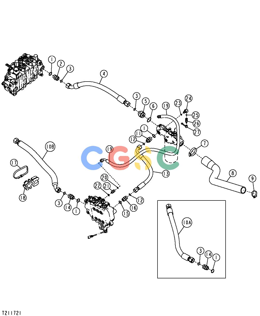 约翰迪尔零件查询410G - BACKHOE, LOADER Main Hydraulic System (913480 - )EPC John Deere online