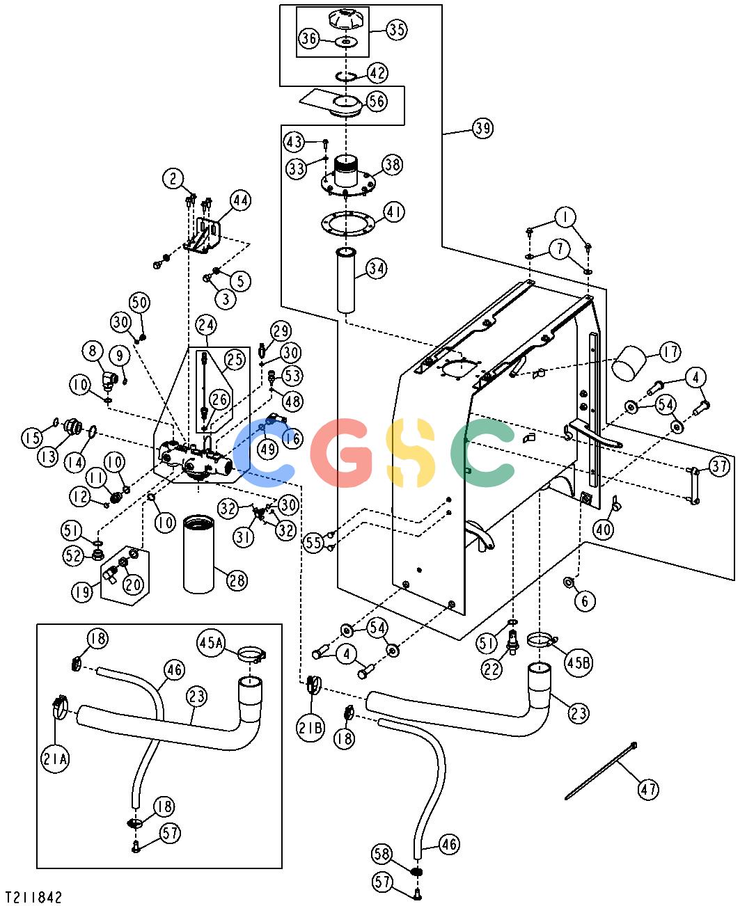 约翰迪尔零件查询RE160299 - AXLE Hydraulic Oil ReservoirEPC John Deere online