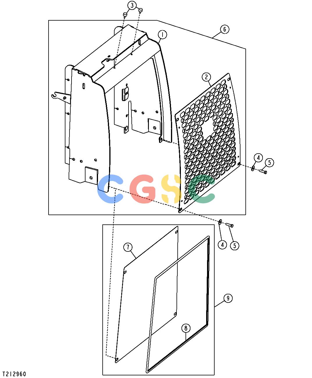 约翰迪尔零件查询410G - BACKHOE, LOADER Extended Grille HousingEPC John Deere online