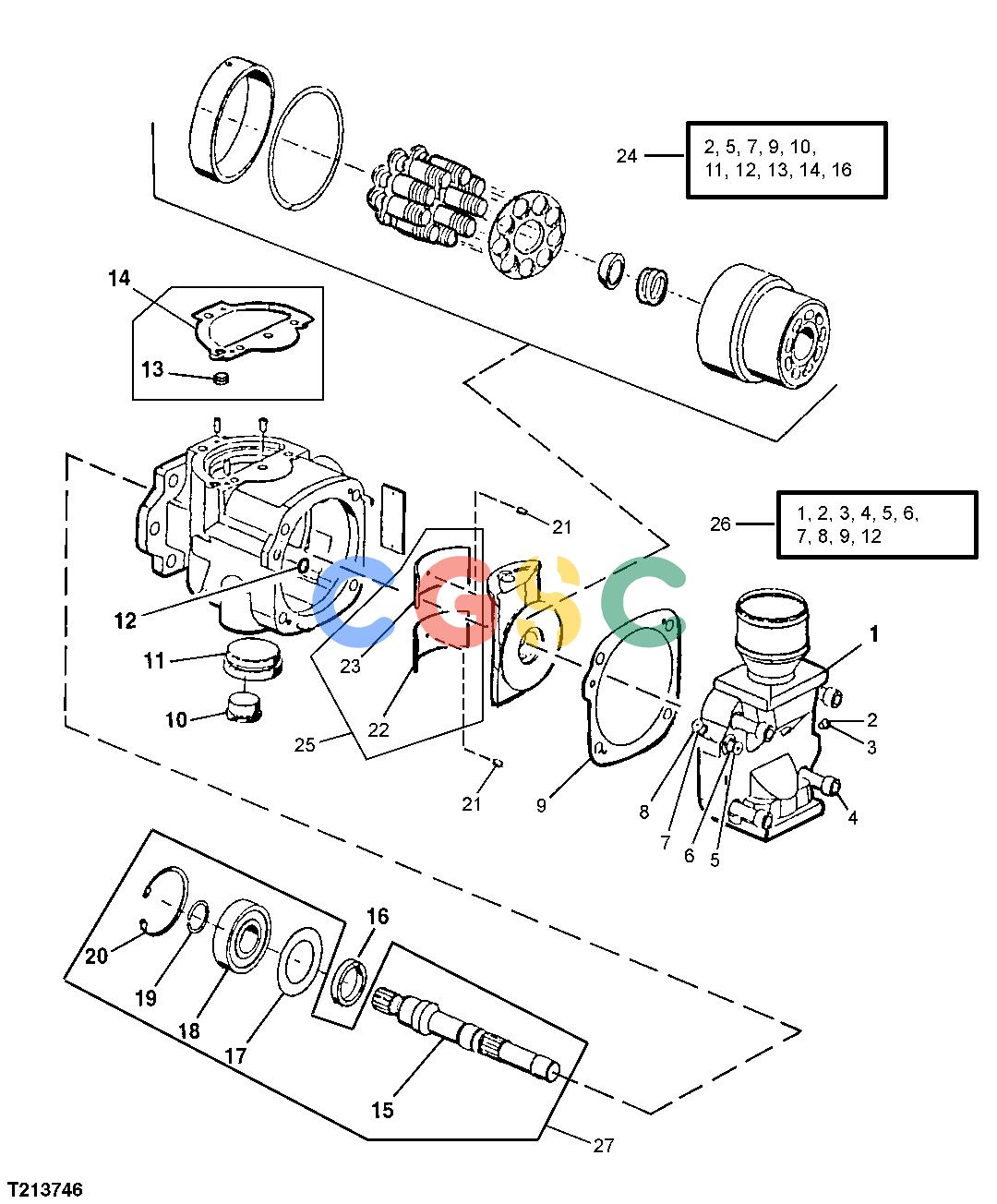 约翰迪尔零件查询410G - BACKHOE, LOADER Hydraulic Pump KitEPC John Deere online