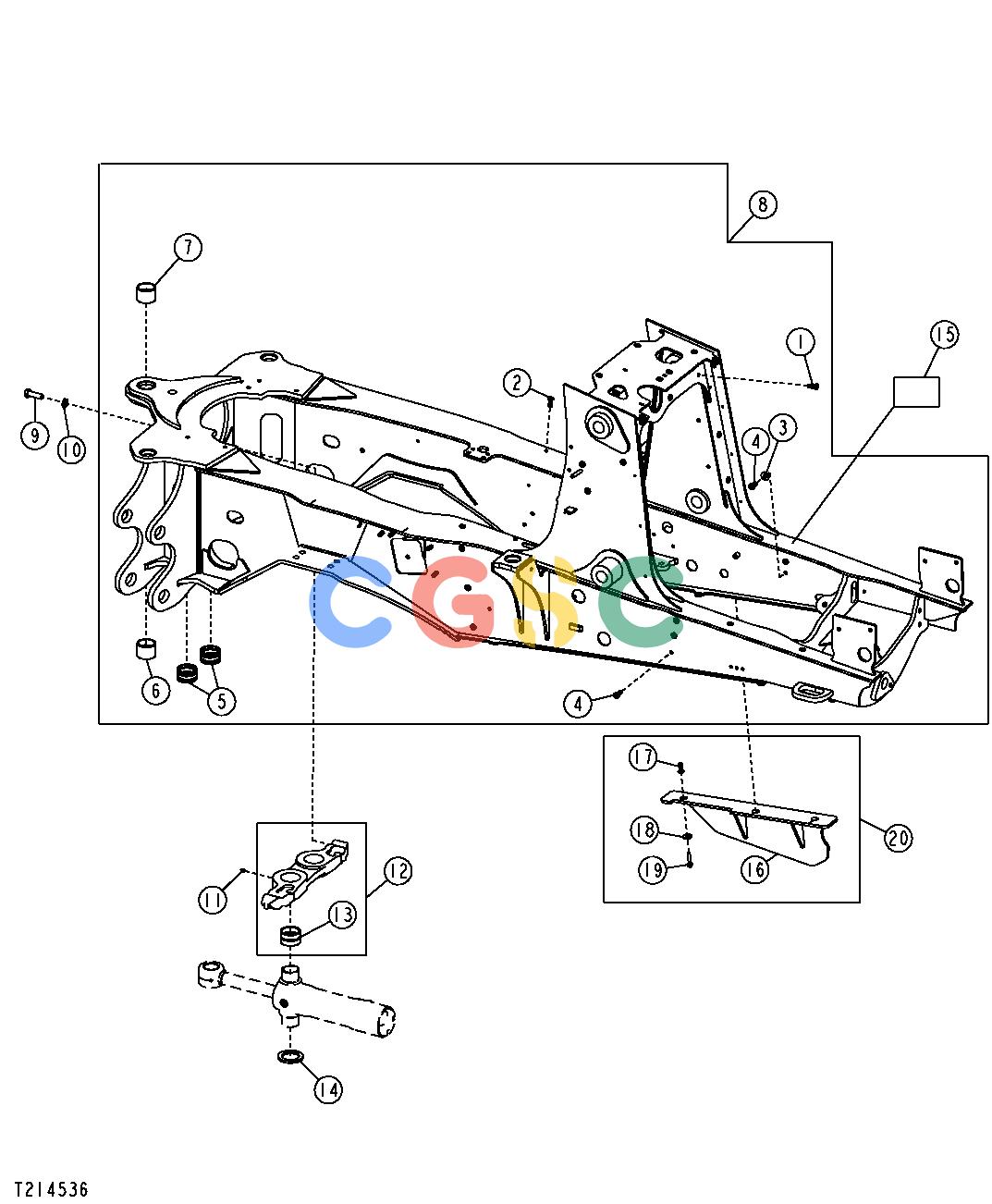 约翰迪尔零件查询310G - BACKHOE, LOADER Main FrameEPC John Deere online