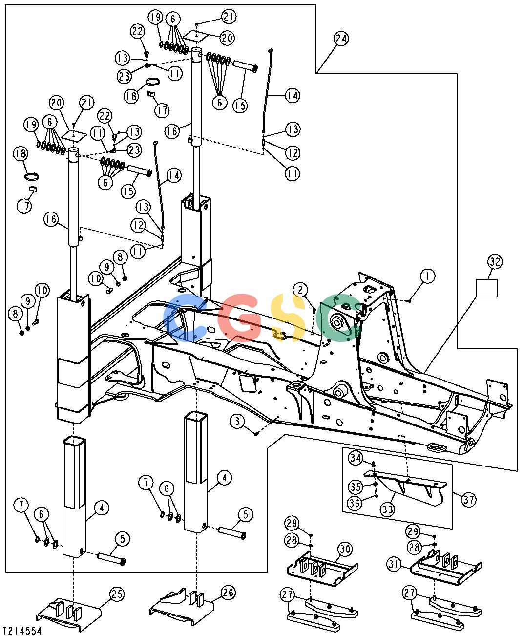 约翰迪尔零件查询310G - BACKHOE, LOADER Main Frame w/ StabilizerEPC John Deere online