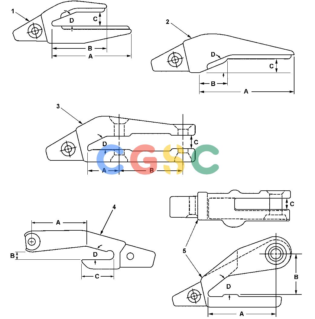 约翰迪尔零件查询TEETH - BACKHOE CATERPILLAR-30 SERIESEPC John Deere online