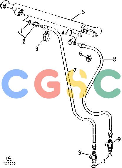约翰迪尔零件查询310 - BACKHOE, LOADER LOADER RIGHT-HAND BOOM CYLINDER CIRCUIT [02D18]EPC John Deere online
