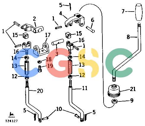 约翰迪尔零件查询310 - BACKHOE, LOADER LOADER CONTROL VALVE LINKAGE [02D09]EPC John Deere online