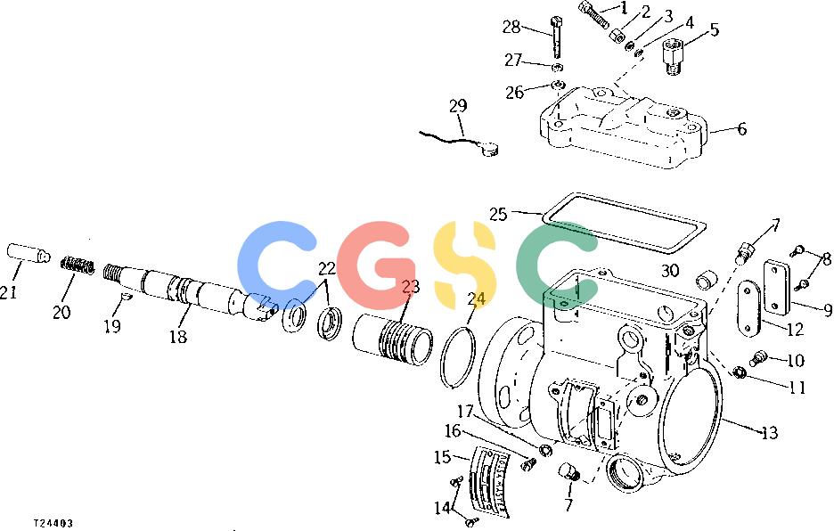 约翰迪尔零件查询300B - BACKHOE, LOADER FUEL INJECTION PUMP HOUSING AND DRIVE GROUP (ROOSA-MASTER NO. JDB331AL2405 OR JDB331MD2797) (ENGINE EPC John Deere online