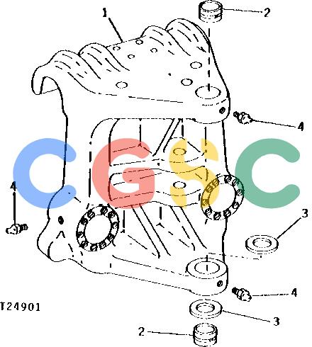 约翰迪尔零件查询9500 - BACKHOE SLIDING BOOM PIVOT [A16]EPC John Deere online