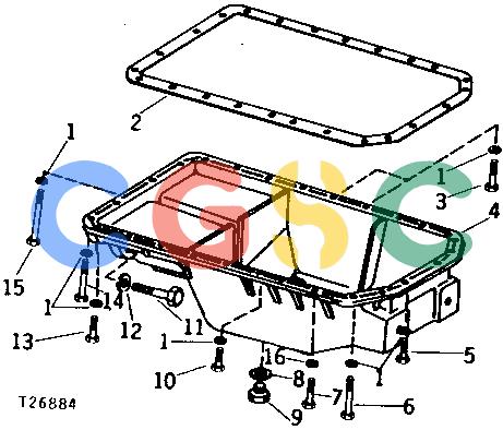 约翰迪尔零件查询310 - BACKHOE, LOADER OIL PAN [01A25]EPC John Deere online