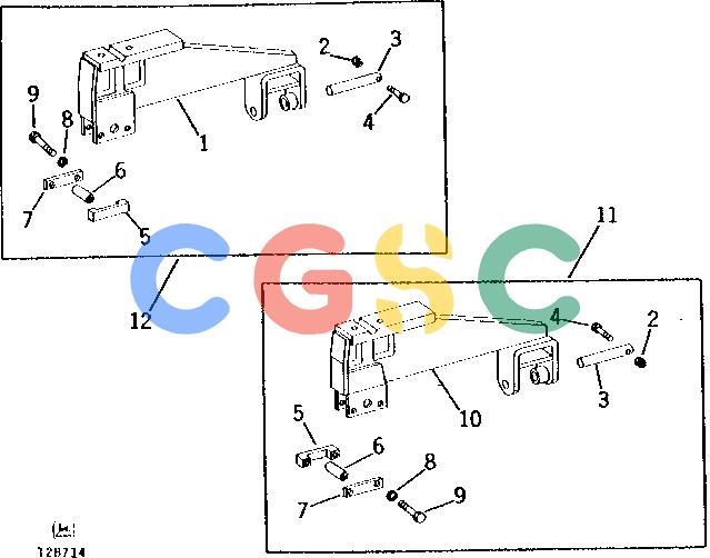 约翰迪尔零件查询9300 - BACKHOE SIDE MOUNTING BRACKETS FOR 6310 BULLDOZER [B23]EPC John Deere online
