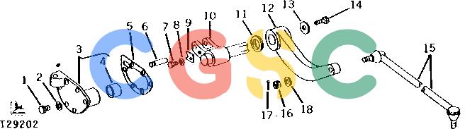 约翰迪尔零件查询310 - BACKHOE, LOADER POWER STEERING ARM AND DRAG LINK (SERIAL NO. -237997) [01F18]EPC John Deere online