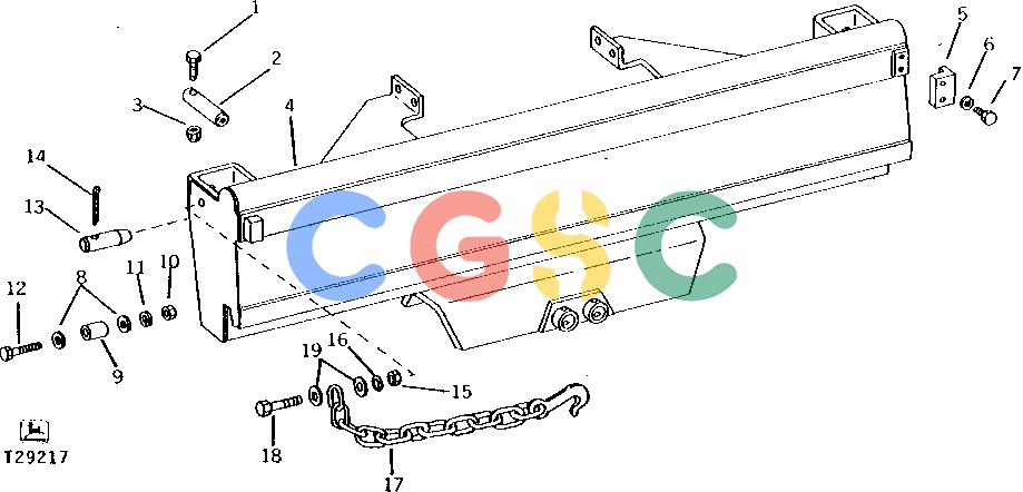 约翰迪尔零件查询9500 - BACKHOE MAIN FRAME [A11]EPC John Deere online