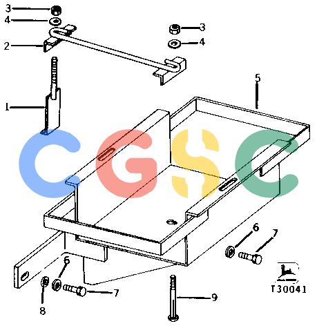 约翰迪尔零件查询410 - BACKHOE, LOADER BATTERY BOX AND CLAMP (SERIAL NO. -184055) [02C16]EPC John Deere online
