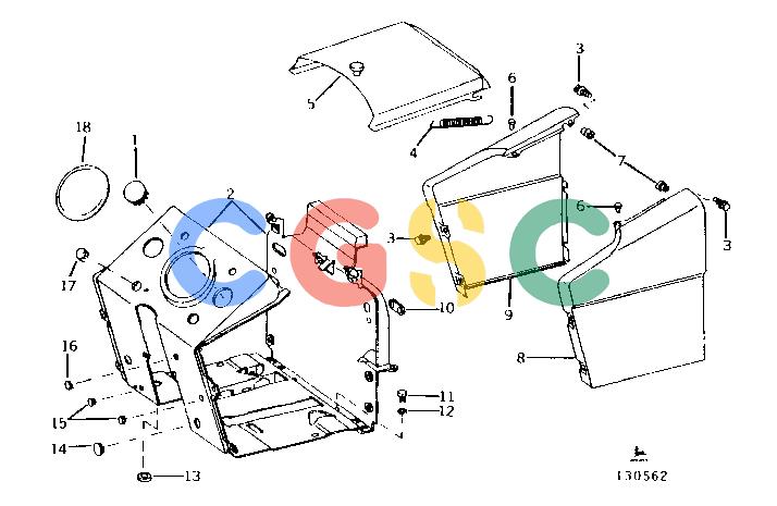 约翰迪尔零件查询302A - BACKHOE, LOADER COWL AND DASH [01J17]EPC John Deere online