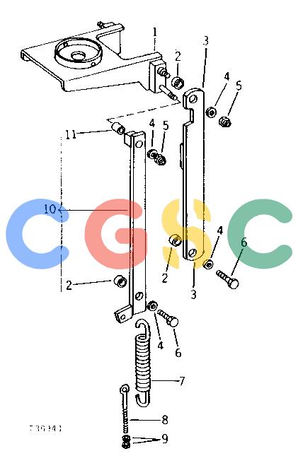 约翰迪尔零件查询401C - BACKHOE, LOADER LOWER SEAT SUPPORT AND LINKS (WITH BACKHOE) (SERIAL NO. -308459) [01K02]EPC John Deere online