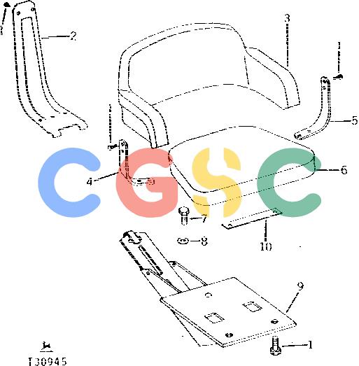 约翰迪尔零件查询401C - BACKHOE, LOADER REGULAR SEAT AND BACKHOE SWIVEL SEAT [01J22]EPC John Deere online