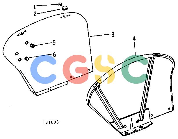 约翰迪尔零件查询401C - BACKHOE, LOADER FENDERS [01J17]EPC John Deere online