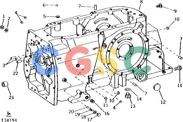 约翰迪尔零件查询410 - BACKHOE, LOADER TRANSMISSION CASE [01F12]EPC John Deere online