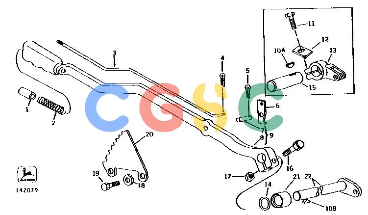 约翰迪尔零件查询401C - BACKHOE, LOADER HAND BRAKE LEVER AND LINKAGE [01J01]EPC John Deere online