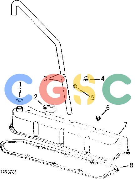 约翰迪尔零件查询410 - BACKHOE, LOADER ROCKER ARM COVER AND ENGINE VENTILATOR TUBE [01B16]EPC John Deere online