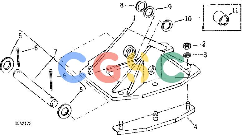 约翰迪尔零件查询410 - BACKHOE, LOADER REVERSIBLE STABILIZER FEET [02G24]EPC John Deere online