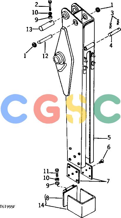 约翰迪尔零件查询410 - BACKHOE, LOADER BACKHOE EXTENDIBLE DIPPERSTICK HOUSING (SERIAL NO. -372783) [02J11]EPC John Deere online