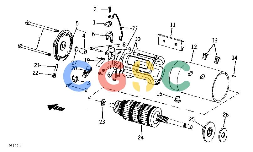 约翰迪尔零件查询401C - BACKHOE, LOADER STARTING MOTOR COIL ASSEMBLY, HOUSING AND ARMATURE (DELCO-REMY NO. 1107871) [02B13]EPC John Deere online