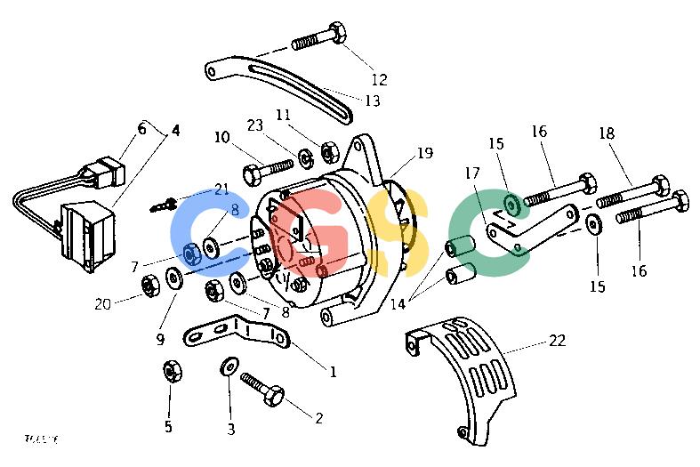 约翰迪尔零件查询401C - BACKHOE, LOADER ALTERNATOR AND REGULAR ATTACHING PARTS [02B22]EPC John Deere online