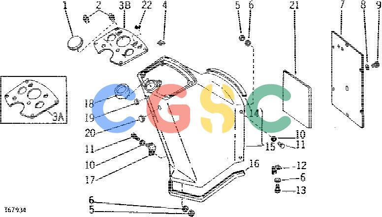 约翰迪尔零件查询410 - BACKHOE, LOADER COWL AND DASH [02B06]EPC John Deere online