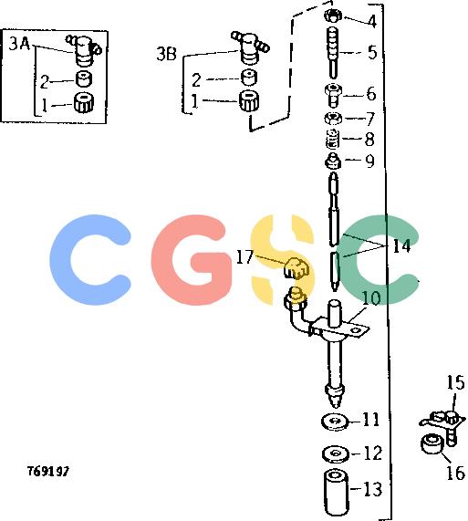 约翰迪尔零件查询401C - BACKHOE, LOADER FUEL INJECTION NOZZLE ASSEMBLY (ENGINE SERIAL NO. -575164) [01D09]EPC John Deere online