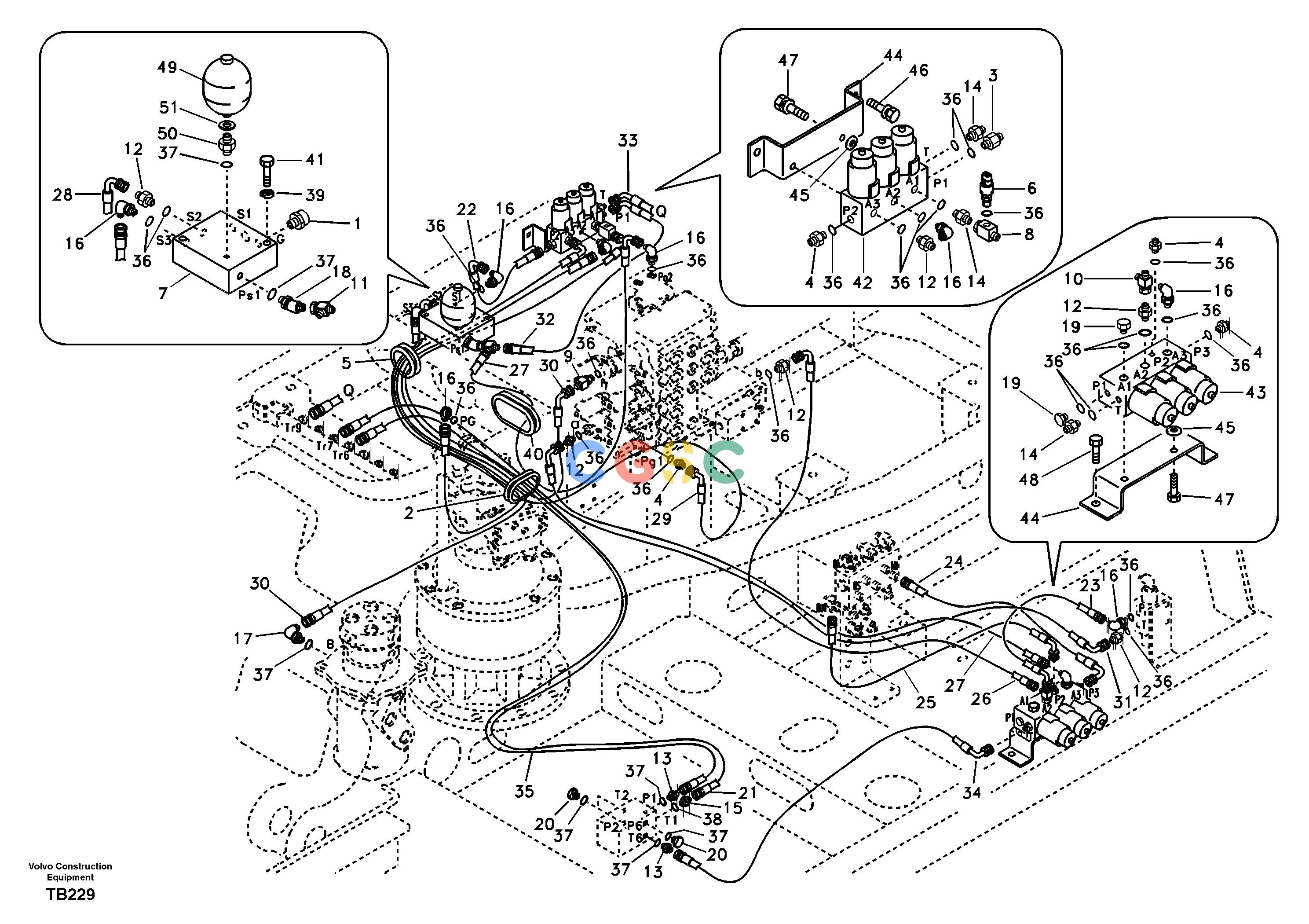 沃尔沃零件查询EC135B Servo system, control valve to solenoid valveSER NO 20001-200798277787-NoneNoneNoneNoneAutodata Volvo online