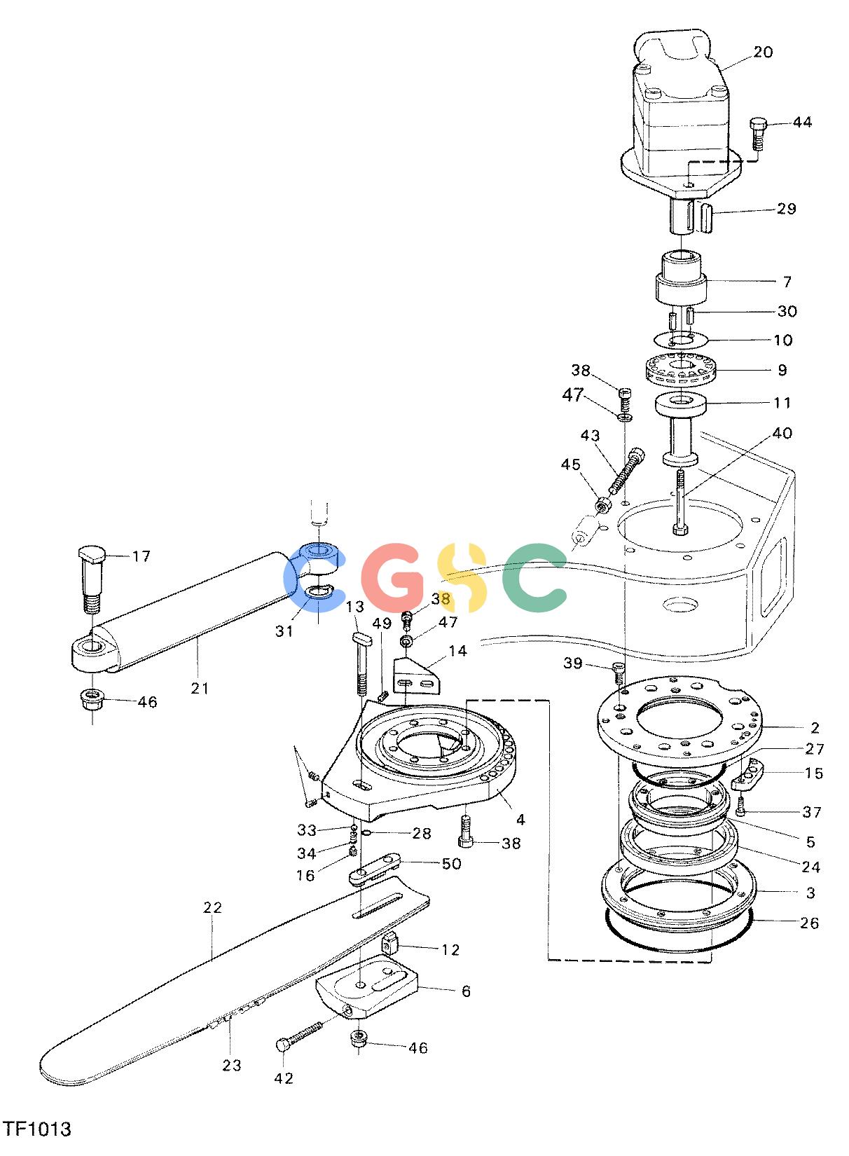 约翰迪尔零件查询746C ATT - ATTACHMENTS ENGINE SAW TRANSMISSION F048249 11 6 TF1013 [TF1013]EPC John Deere online