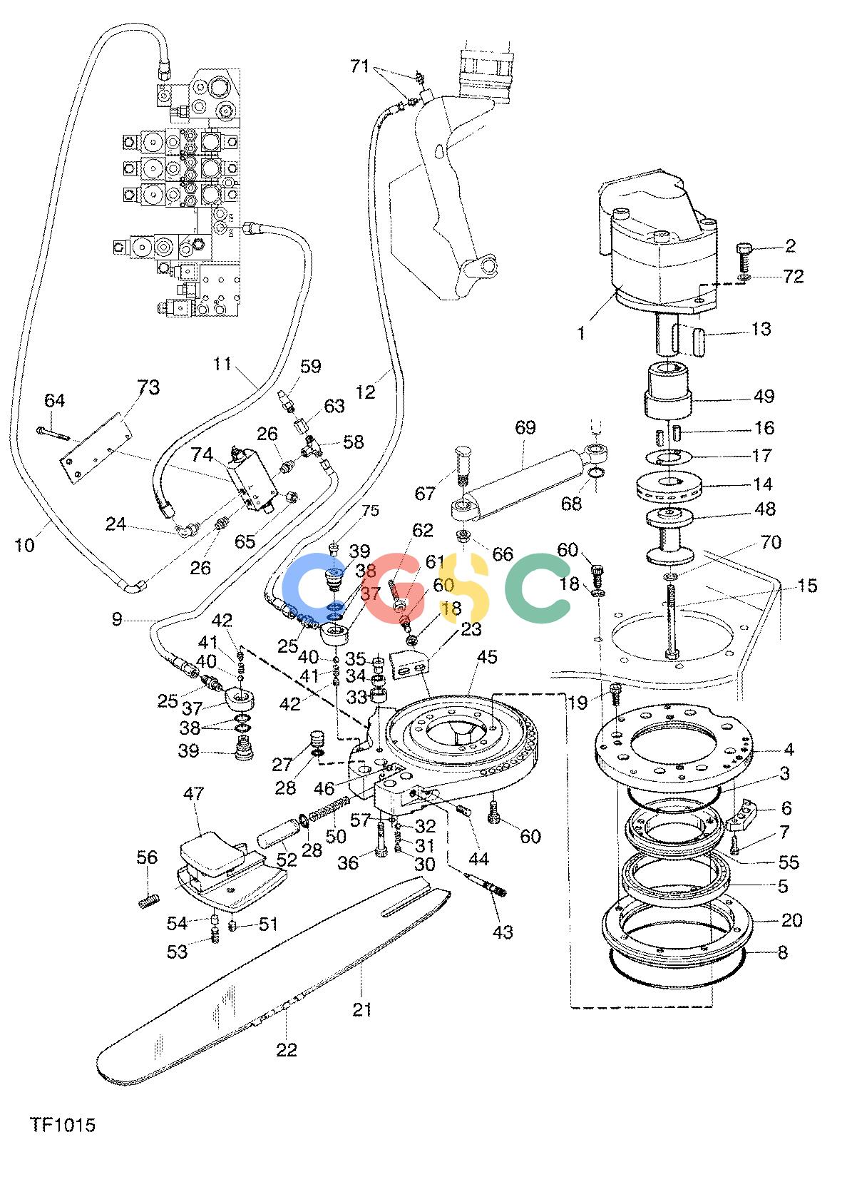 约翰迪尔零件查询746C ATT - ATTACHMENTS ENGINE CHAIN TIGHTENER F048249 11 8 TF1015 [TF1015]EPC John Deere online