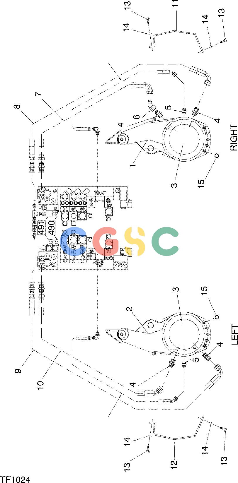 约翰迪尔零件查询762B ATT - ATTACHMENTS ENGINE FEED WHEEL KIT F042683 11 92 TF1024 [TF1024]EPC John Deere online