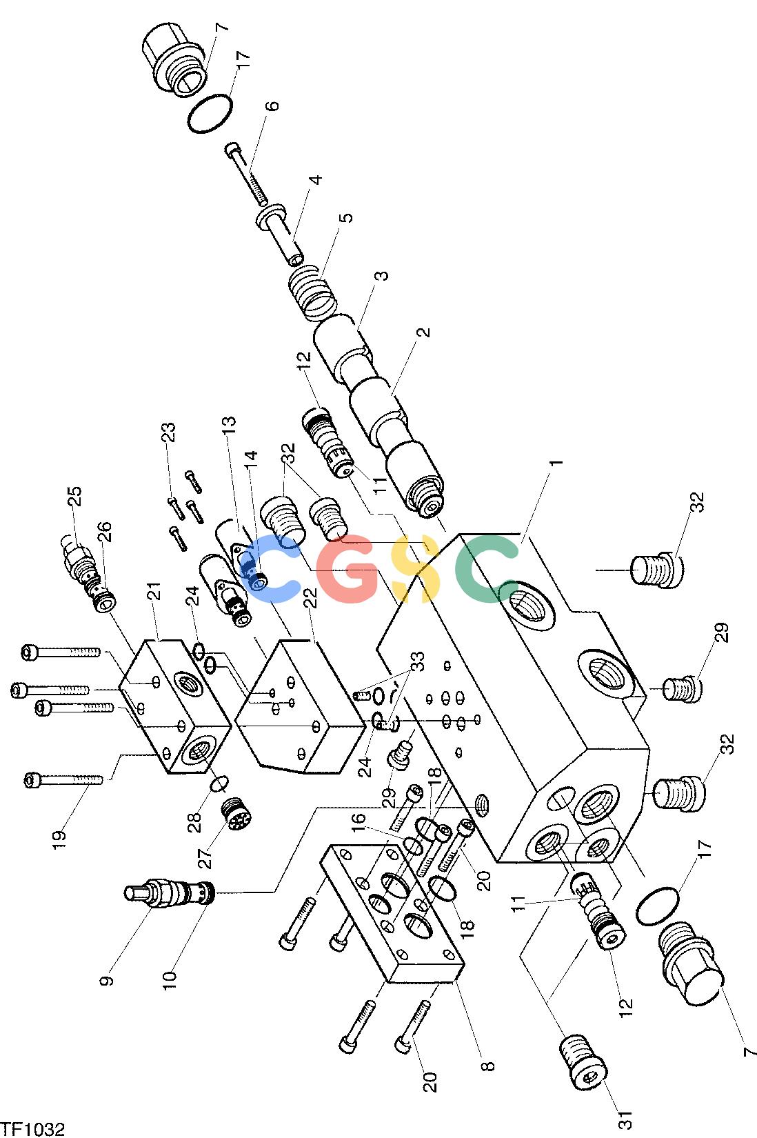 约翰迪尔零件查询762C ATT - ATTACHMENTS ENGINE FEED WHEEL BLOCK F048250 11 16 TF1032 [TF1032]EPC John Deere online