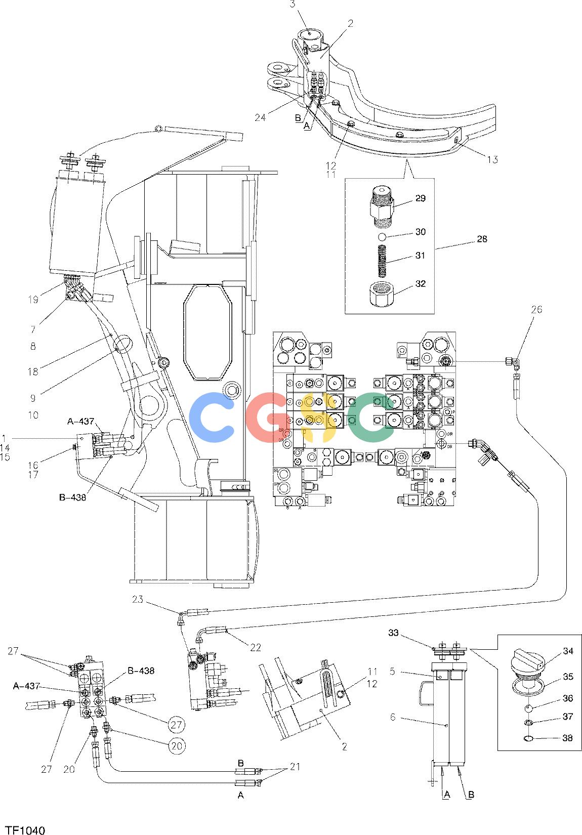 约翰迪尔零件查询762C ATT - ATTACHMENTS ENGINE PAINT MARKING DEVICE F048250 11 62 TF1040 [TF1040]EPC John Deere online
