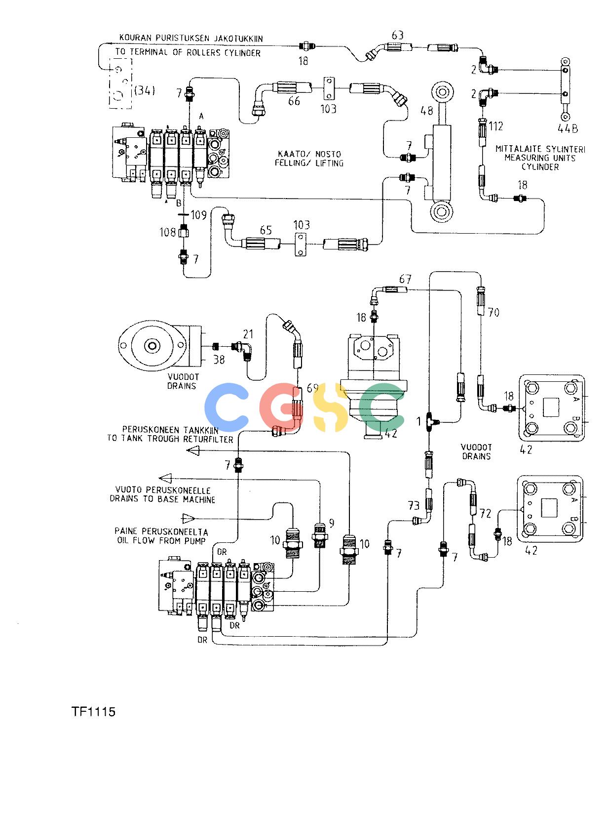 约翰迪尔零件查询755B ATT - ATTACHMENTS ENGINE HYDRAULIC MOUNTING F042138 11 48.3 TF1115 [TF1115]EPC John Deere online