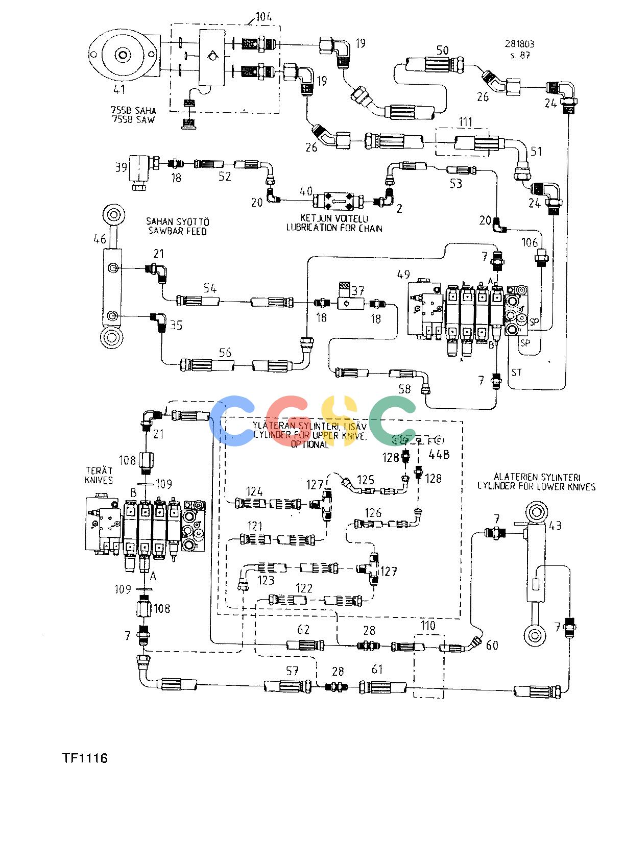 约翰迪尔零件查询755B ATT - ATTACHMENTS ENGINE HYDRAULIC MOUNTING F042138 11 46.3 TF1116 [TF1116]EPC John Deere online