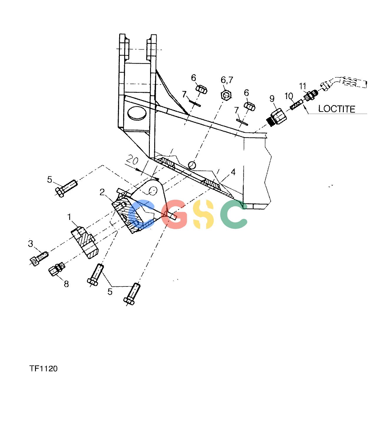 约翰迪尔零件查询755B ATT - ATTACHMENTS ENGINE PAINT MARKING DEVICE F042138 11 82 TF1120 [TF1120]EPC John Deere online