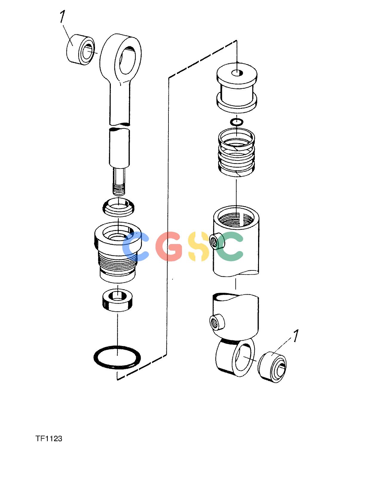 约翰迪尔零件查询755B ATT - ATTACHMENTS ENGINE CYLINDER ASSY F042138 11 88 TF1123 [TF1123]EPC John Deere online
