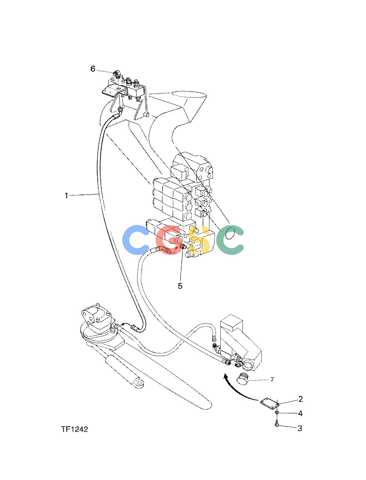 约翰迪尔零件查询746C ATT - ATTACHMENTS ENGINE LUBRICATING DEVICE F048249 11 70 TF1242 [TF1242]EPC John Deere online