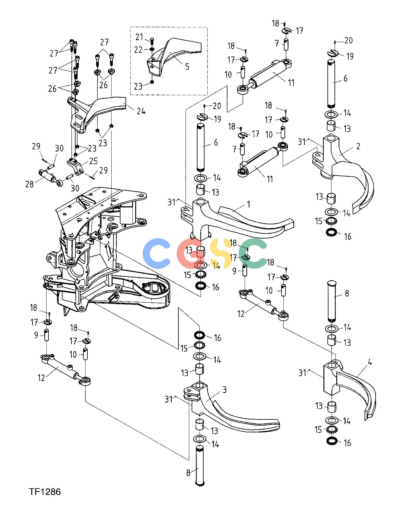 约翰迪尔零件查询758 ATT - ATTACHMENTS ENGINE KNIVES F056078 11 8 TF1286 [TF1286]EPC John Deere online