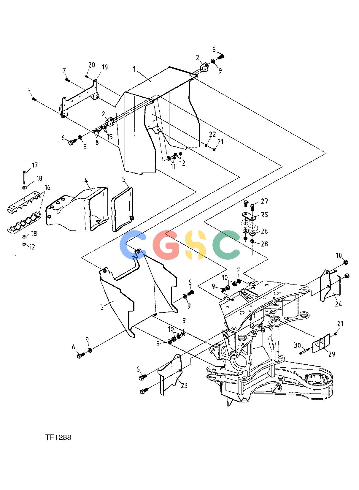 约翰迪尔零件查询758 ATT - ATTACHMENTS ENGINE SHIELDS F056078 11 12 TF1288 [TF1288]EPC John Deere online